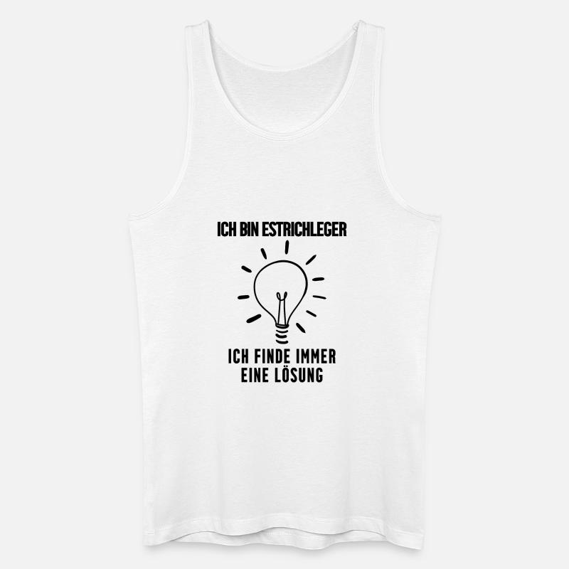 Estrichleger Beruf Ausbildung - Männer Bio Tank Top - Weiß