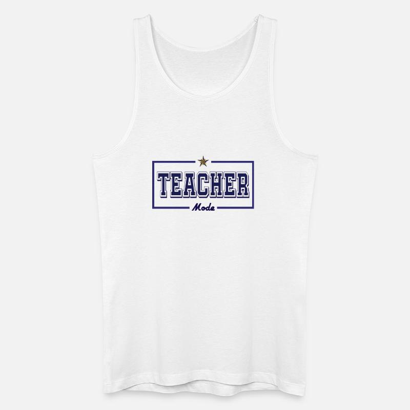 Lehrermodus ( Englisch ) - Männer Bio Tank Top - Weiß
