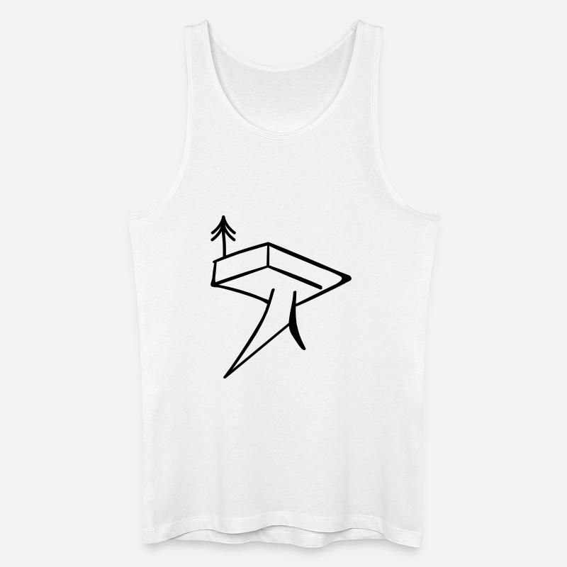 Trifels - Männer Bio Tank Top - Weiß