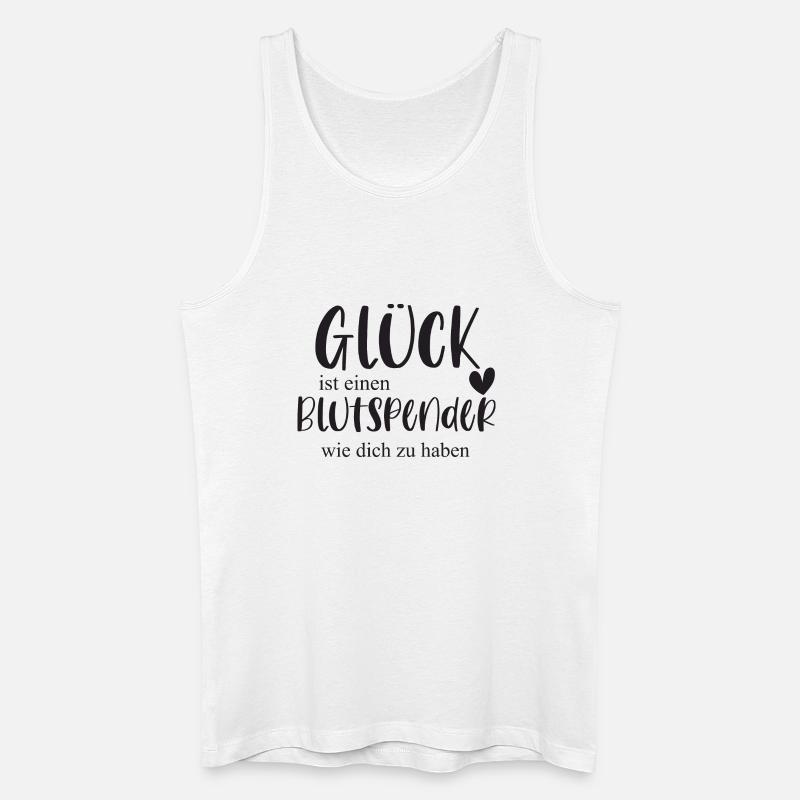 Blutspender Blutspende Ehrenamt Held Geschenk - Männer Bio Tank Top - Weiß