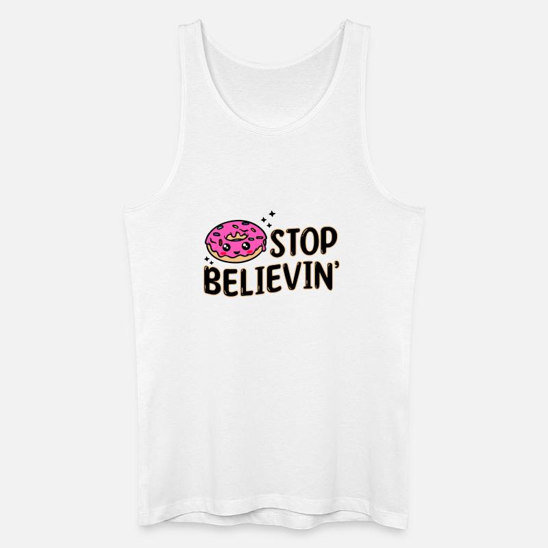 Sweets Snacking Statement Delicious Donut - Men’s Organic Tank Top - white