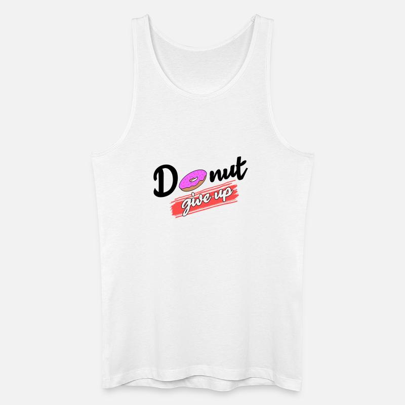 Cool Süßigkeiten Statement Donut Nachspeise - Männer Bio Tank Top - Weiß