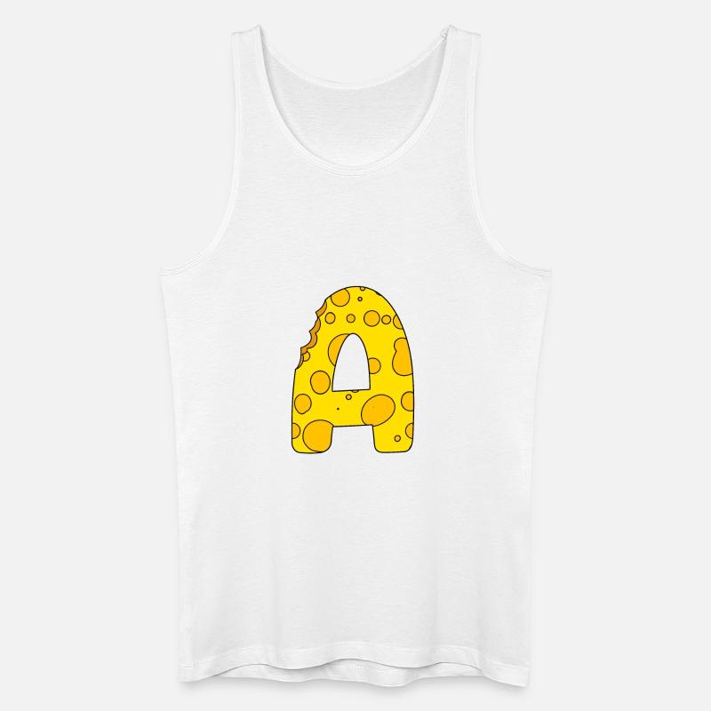 Buchstabe A - Männer Bio Tank Top - Weiß