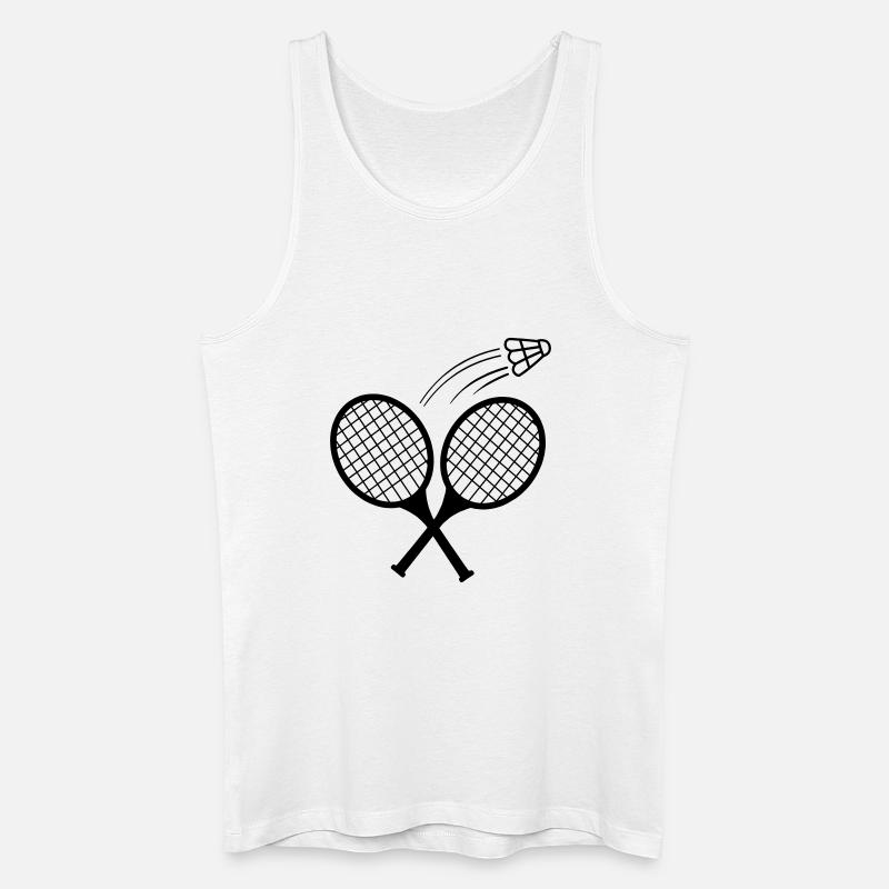 Badminton 3 - Männer Bio Tank Top - Weiß