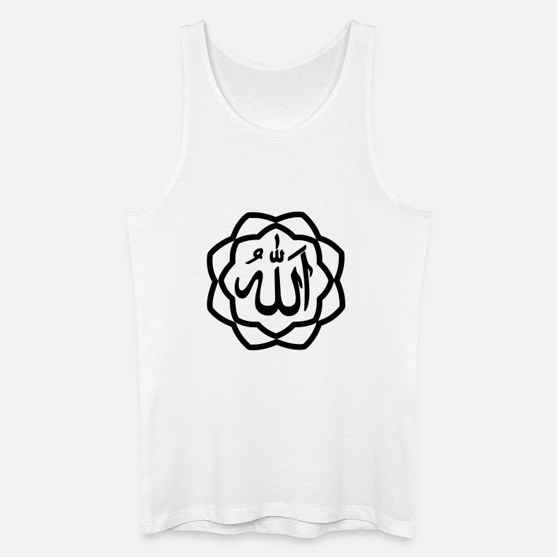 Allah Logo - Männer Bio Tank Top - Weiß
