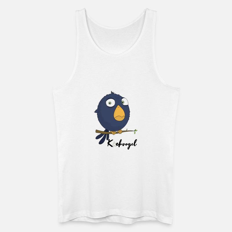 Kackvogel - Männer Bio Tank Top - Weiß