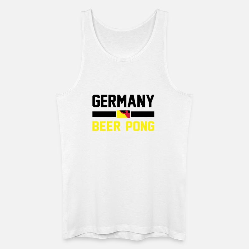 Germany Beer Pong - Männer Bio Tank Top - Weiß