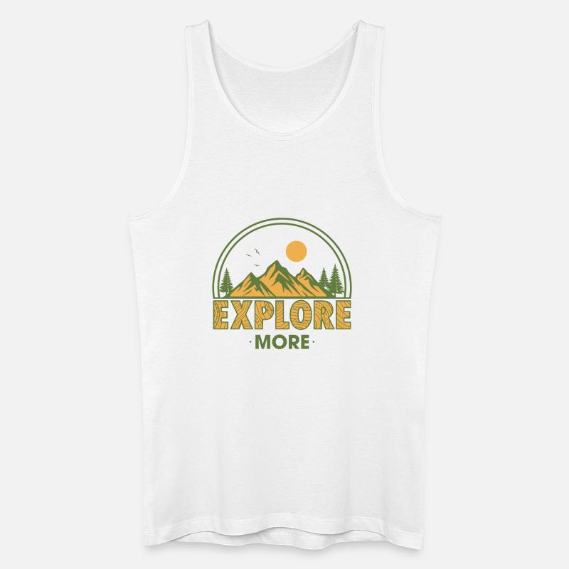 Entdecken Sie mehr - Männer Bio Tank Top - Weiß