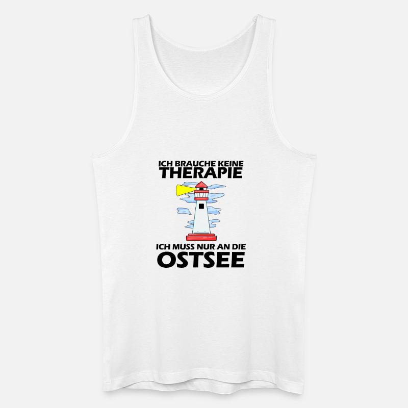 Ostsee Urlaub - Männer Bio Tank Top - Weiß