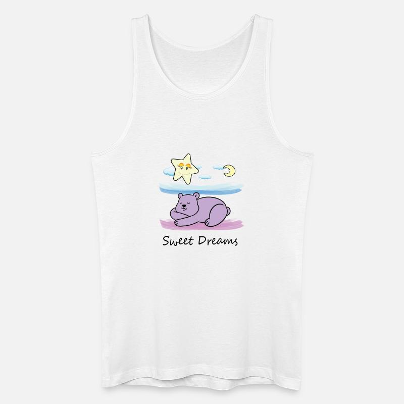 Süßer Teddybär - Männer Bio Tank Top - Weiß
