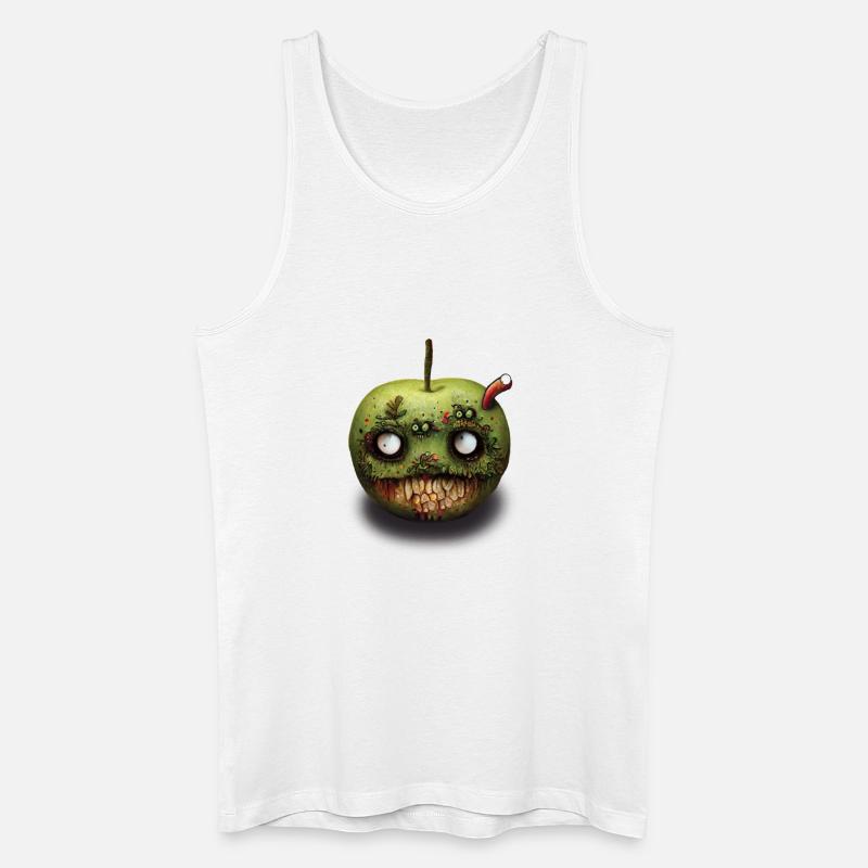 Zombie Apfel Fallobst - Männer Bio Tank Top - Weiß