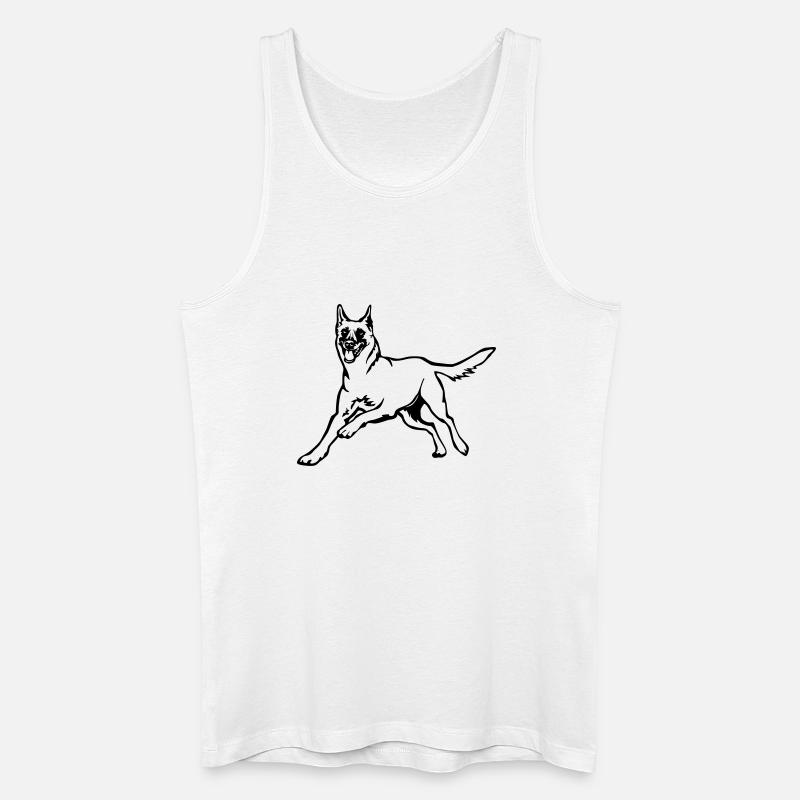 Malinois - Männer Bio Tank Top - Weiß