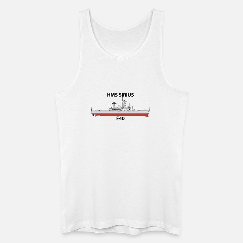 HMS SIRIUS - LEANDER ORIG - Männer Bio Tank Top - Weiß