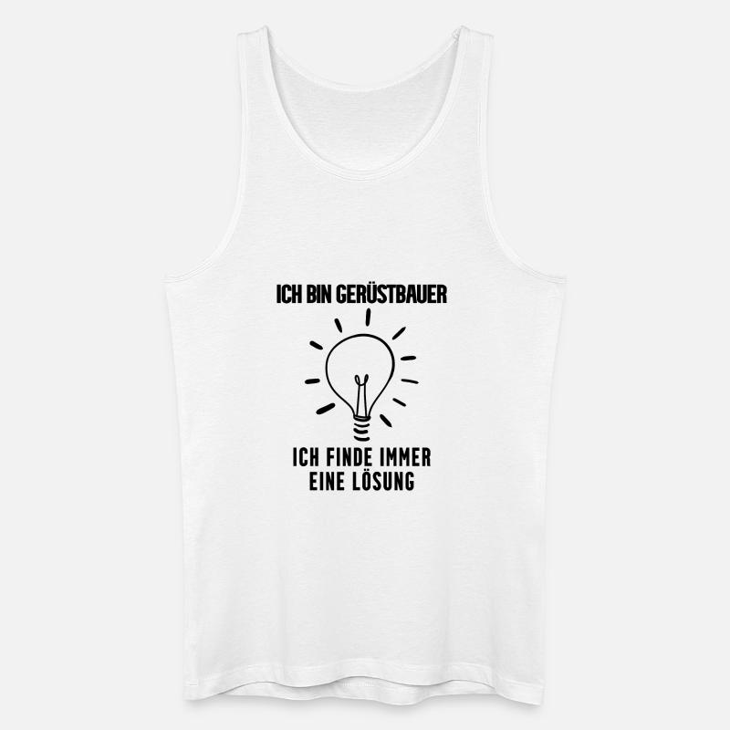 Gerüstbauer - Männer Bio Tank Top - Weiß