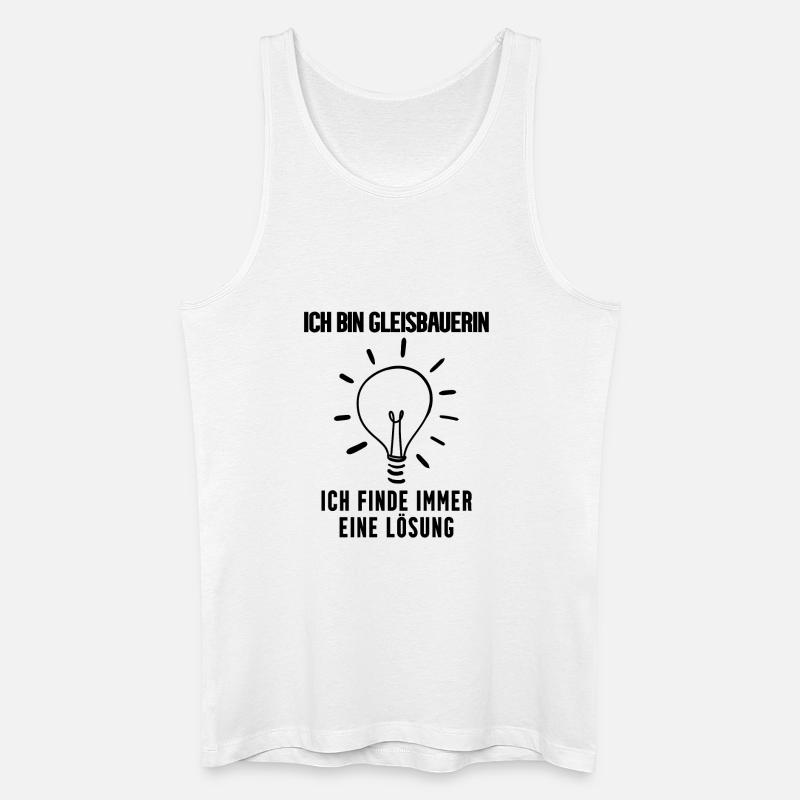 Gleisbauerin Beruf - Männer Bio Tank Top - Weiß
