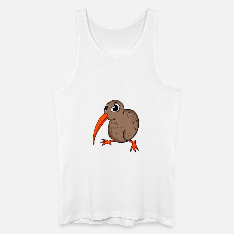 Kiwi Kiwis Vogel Geschenk - Männer Bio Tank Top - Weiß