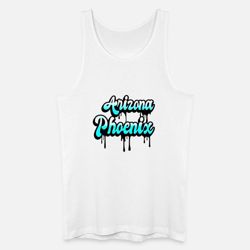 Phoenix Arizona Design - Männer Bio Tank Top - Weiß