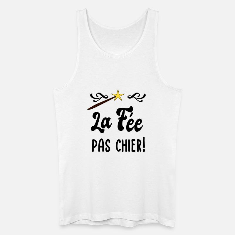 La fée pas chier! - Débardeur bio Homme - blanc