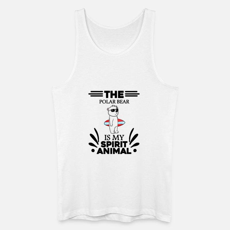 Eisbär Polarbär Bär - Männer Bio Tank Top - Weiß