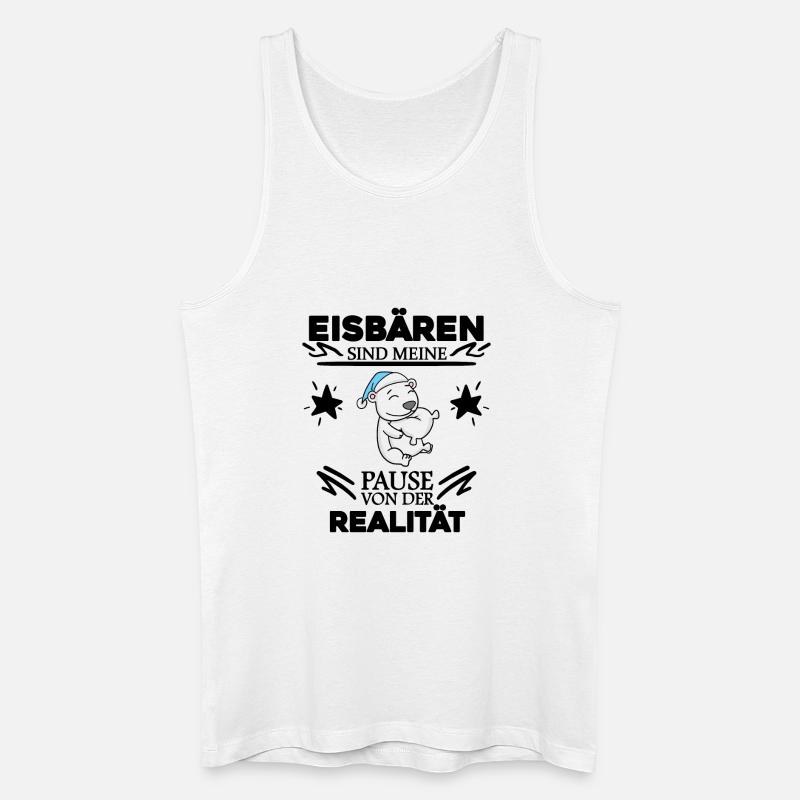 Eisbär - Männer Bio Tank Top - Weiß