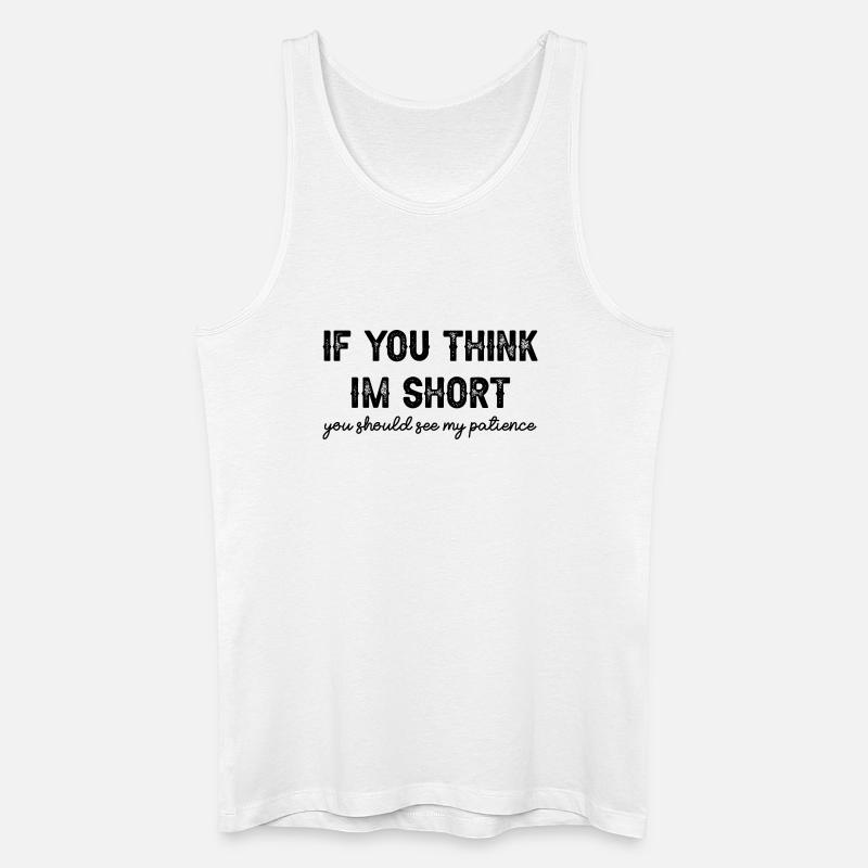 Kleine Mädchen - Männer Bio Tank Top - Weiß