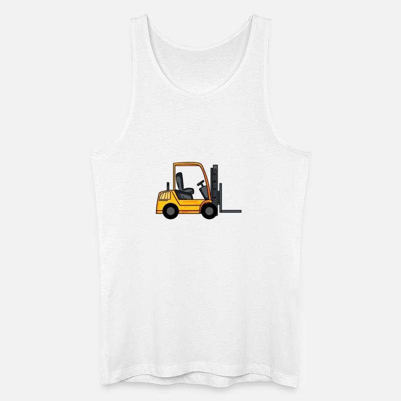 Gabelstapler - Männer Bio Tank Top - Weiß