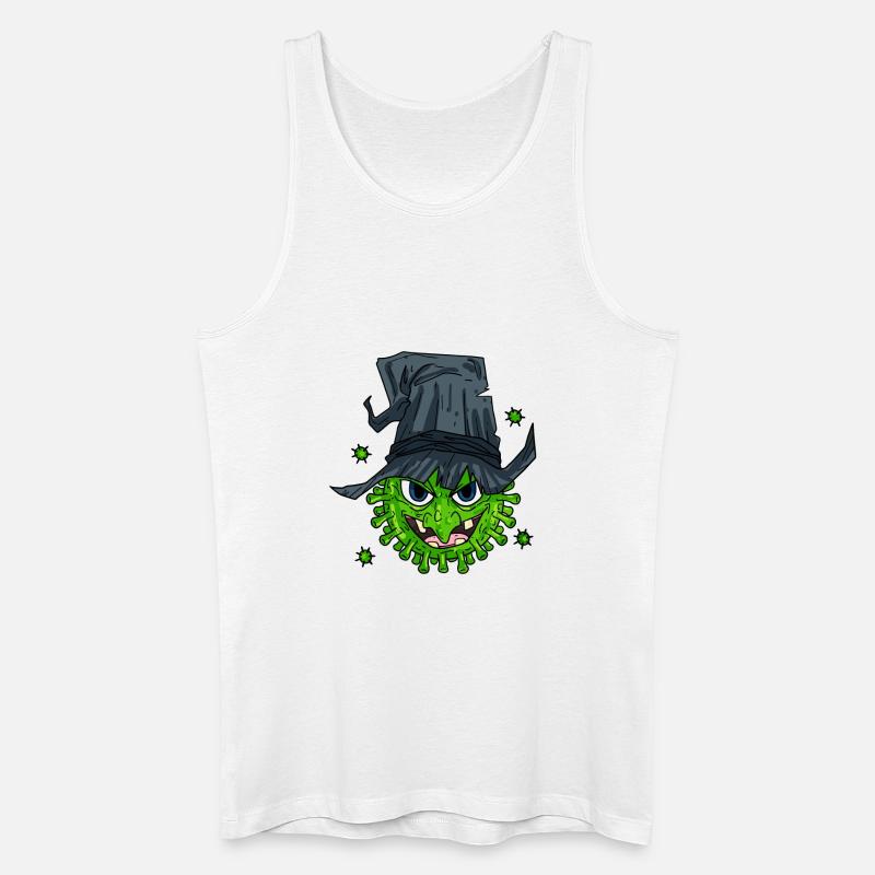 Hexe Virus - Männer Bio Tank Top - Weiß