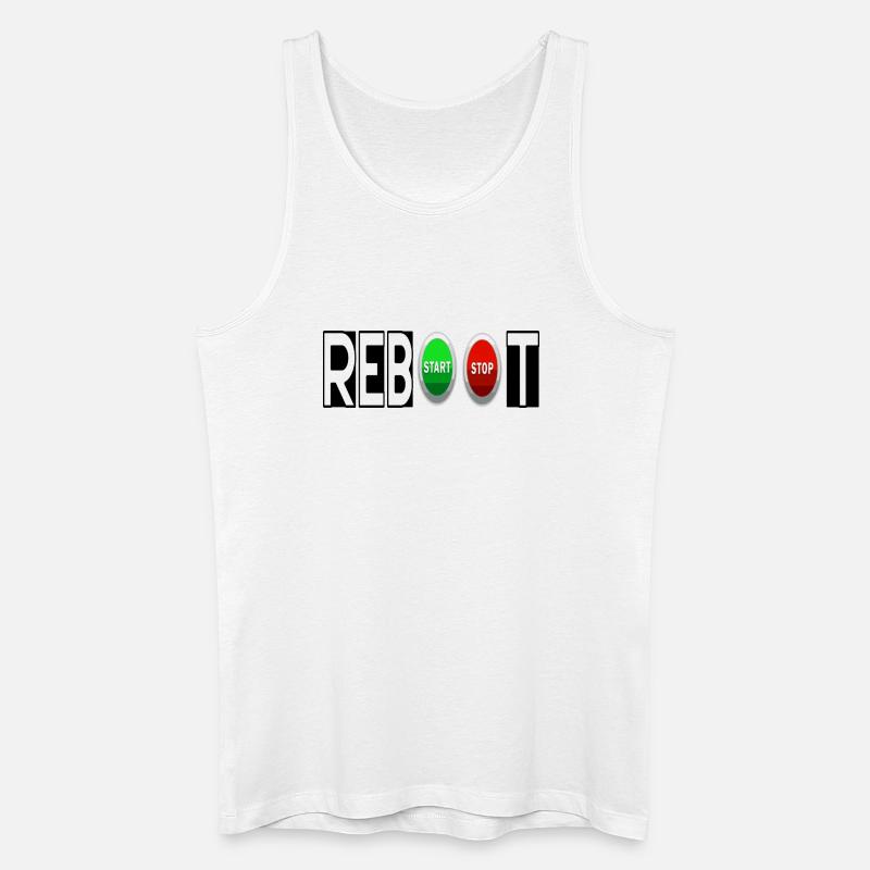 NEUSTART - Männer Bio Tank Top - Weiß