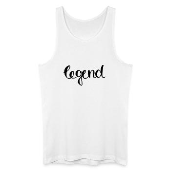 legend - Männer Bio Tank Top - Weiß - Vorne