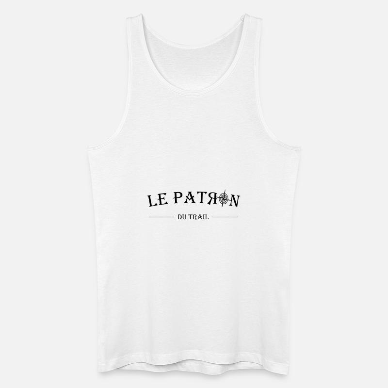 Le Patron - Männer Bio Tank Top - Weiß