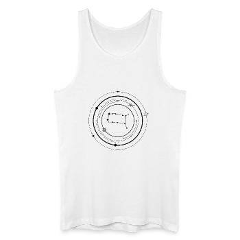 Gemini Zodiac - Men’s Organic Tank Top - white - Front