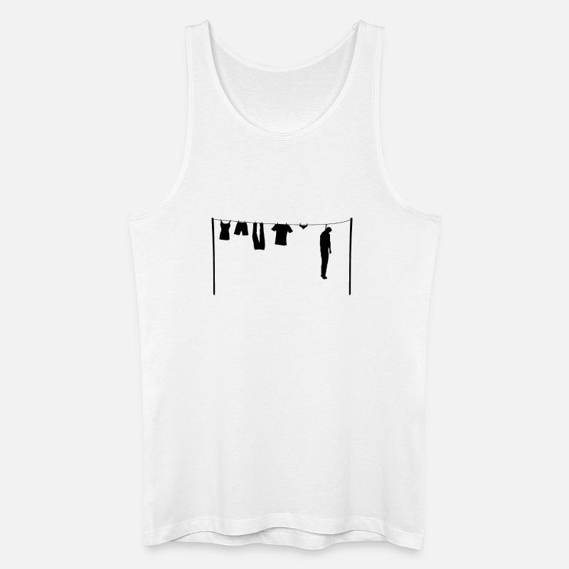Der Gehängte - Männer Bio Tank Top - Weiß