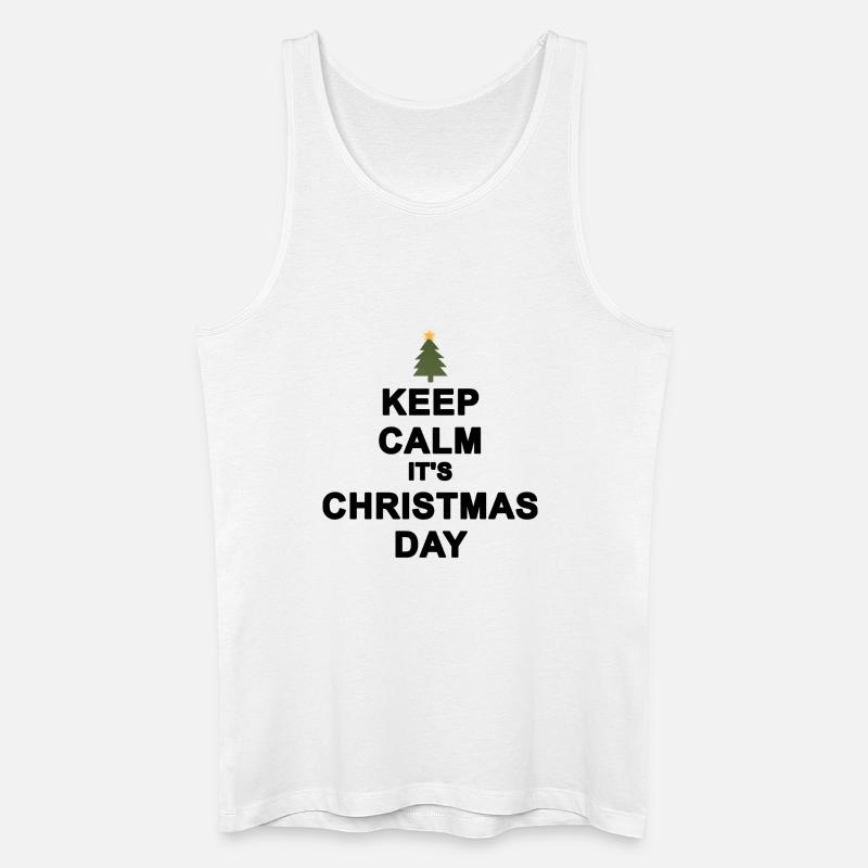 Keep calm Christmas - Men’s Organic Tank Top - white