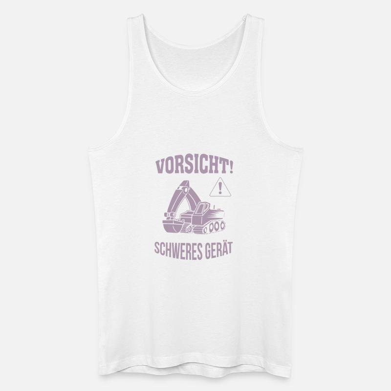 Bagger Baggerfahrer Baugeräteführer Schweres Gerät - Männer Bio Tank Top - Weiß