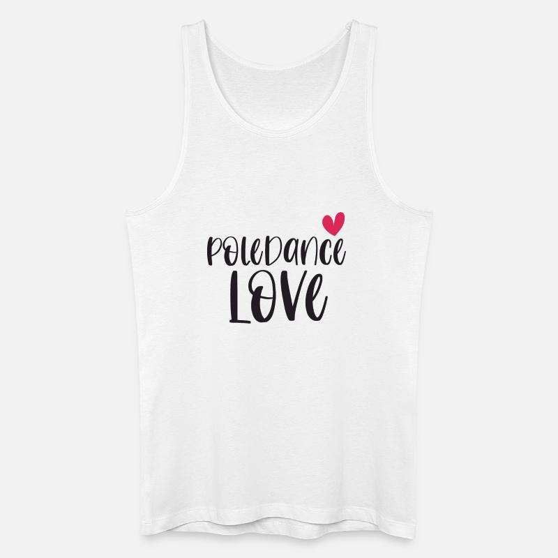 Pole Dance Dancer Poledancing Love Gift - Débardeur bio Homme - blanc