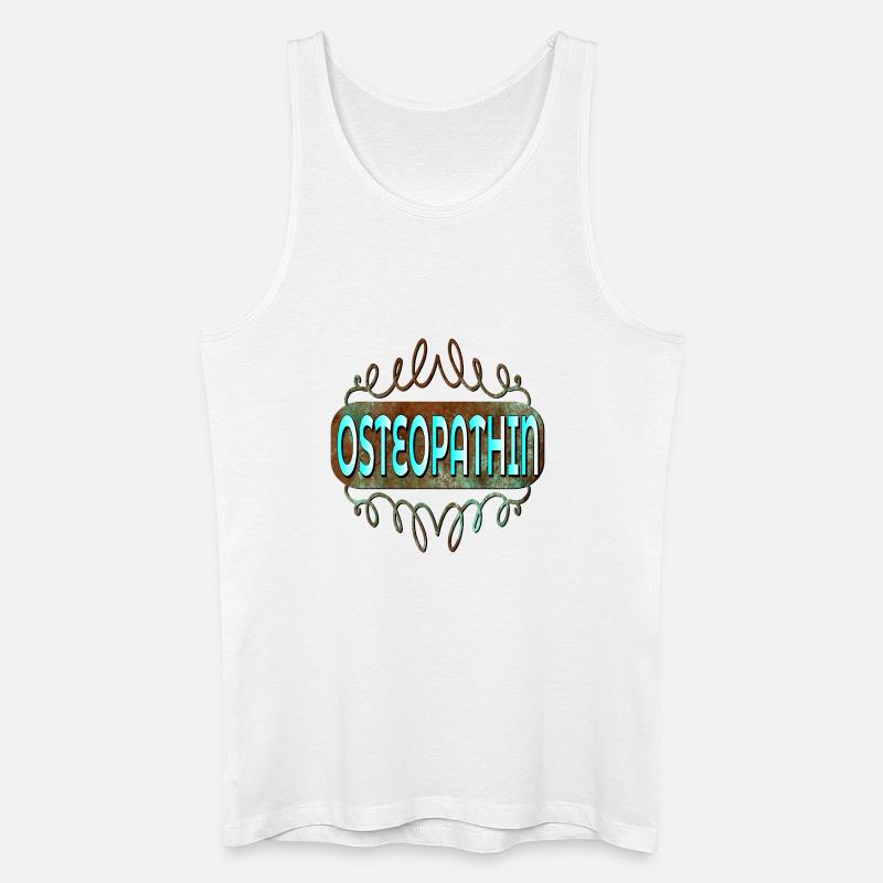 OSTEOPATHIE THERAPEUTIN - BERUF OSTEOPATHIN - Männer Bio Tank Top - Weiß