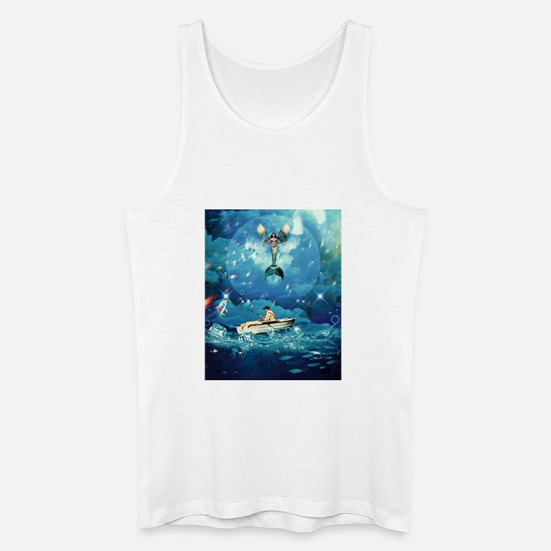Magischer Ozean - Männer Bio Tank Top - Weiß