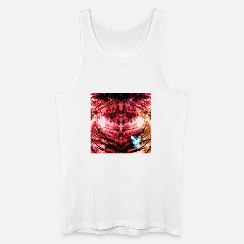 Red Forest Manala - Männer Bio Tank Top - Weiß