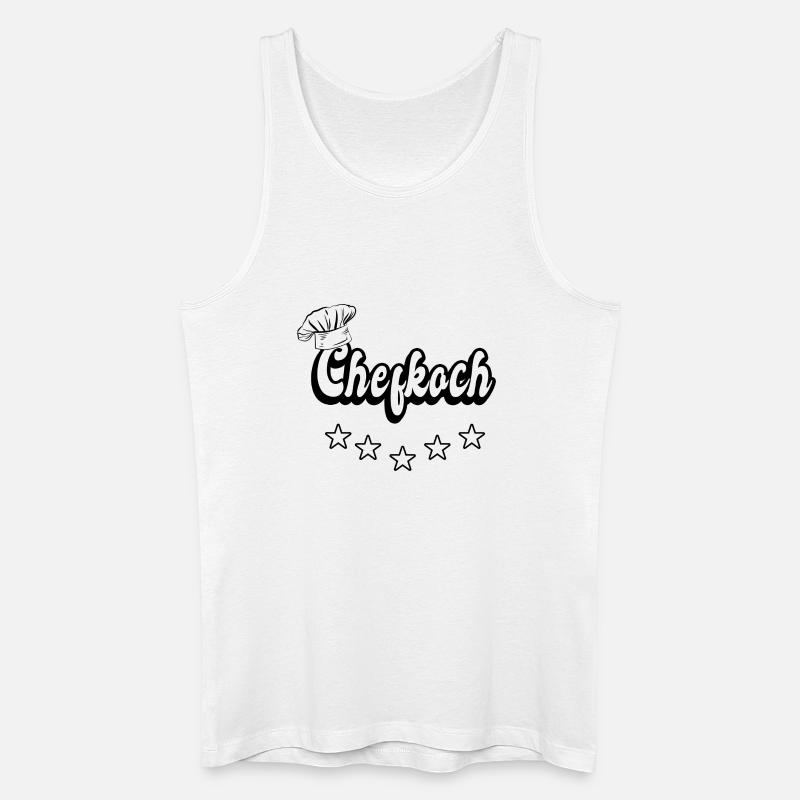 Chefkoch Design - Männer Bio Tank Top - Weiß