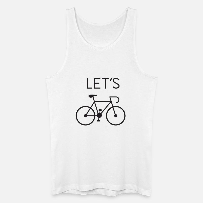 Let's Cycling - Männer Bio Tank Top - Weiß