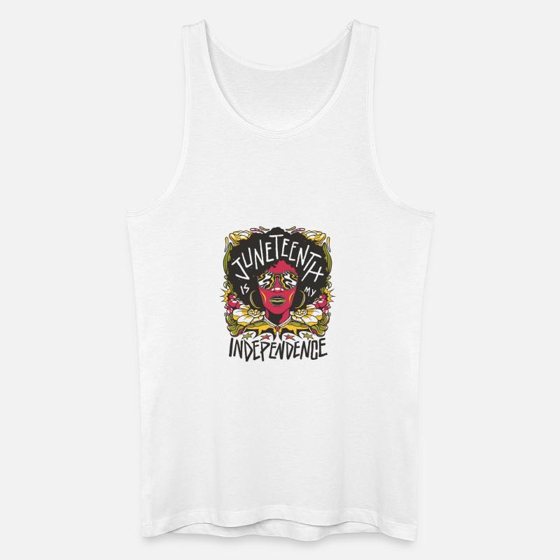 Unabhängige Ikone: Farbexplosion - Männer Bio Tank Top - Weiß