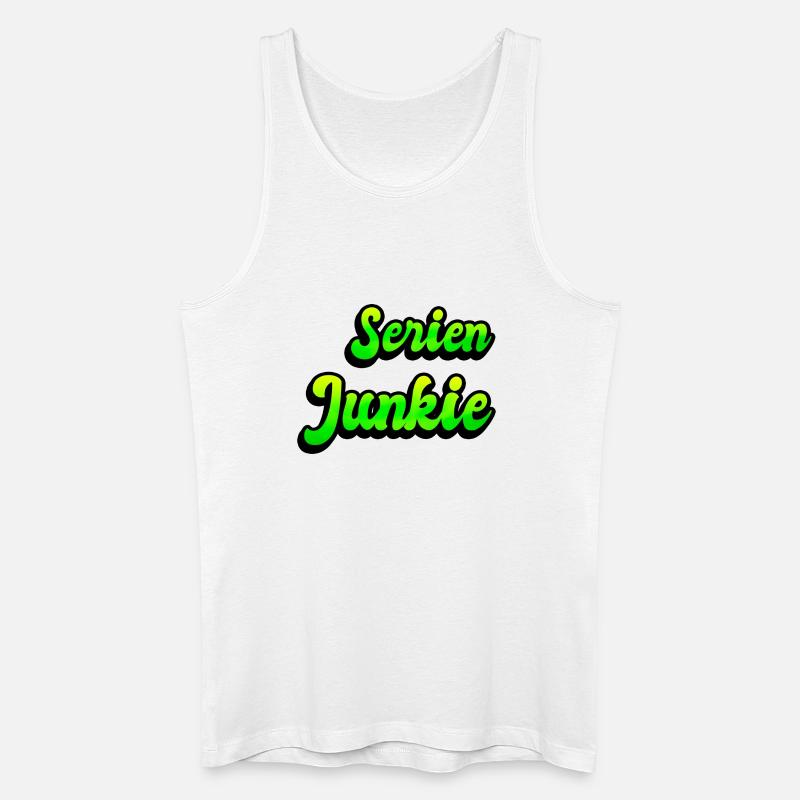 Serien Junkie - Männer Bio Tank Top - Weiß