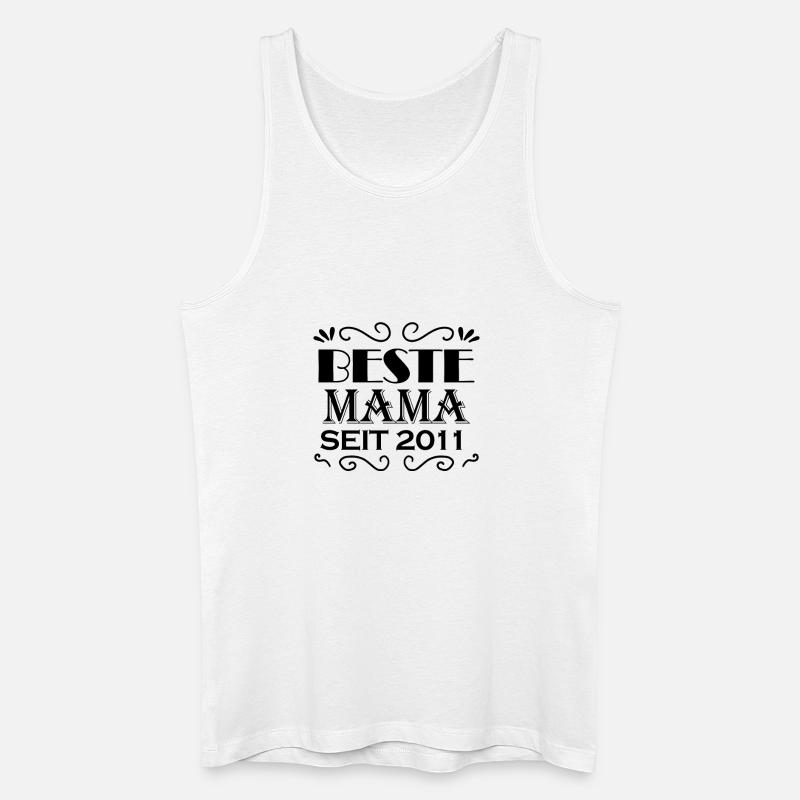 Beste Mama seit 2011 - Männer Bio Tank Top - Weiß