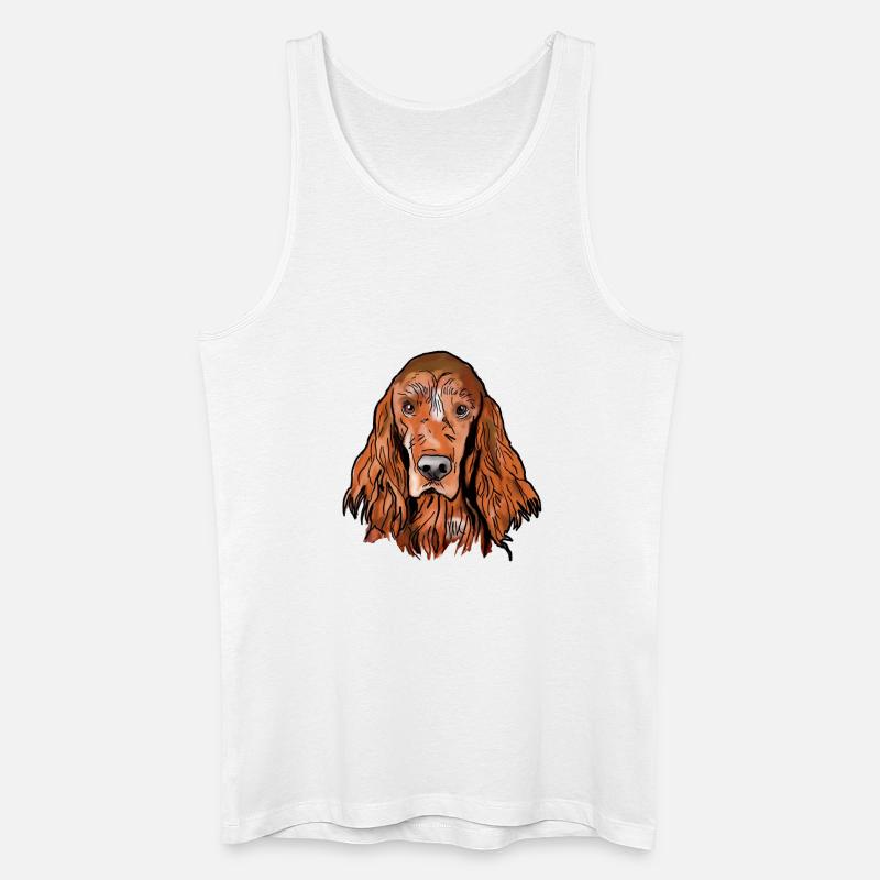 Irish Setter - Männer Bio Tank Top - Weiß