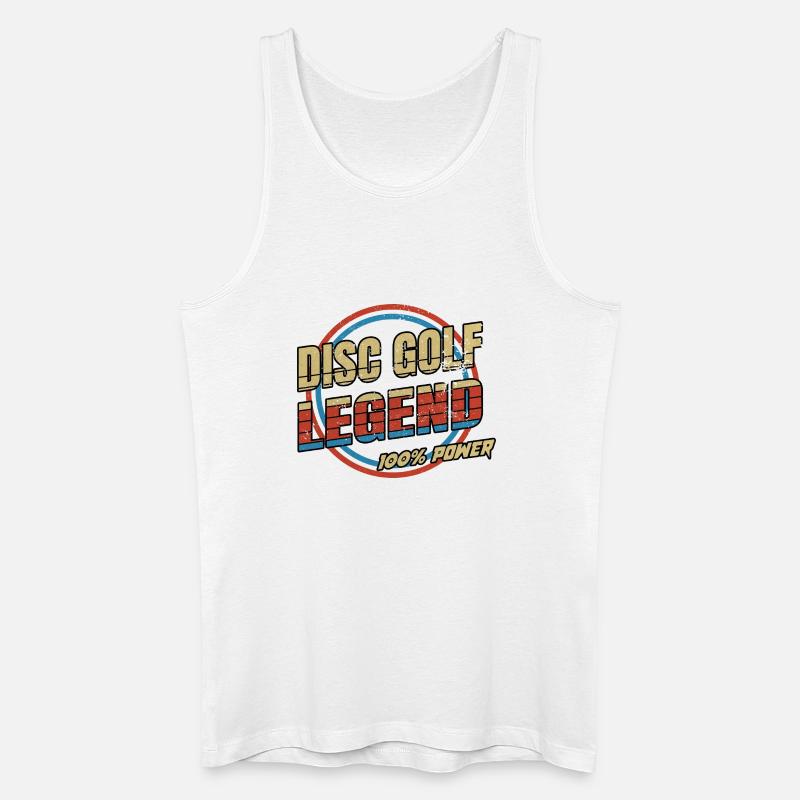 Disco Golf Legenden Design - Männer Bio Tank Top - Weiß