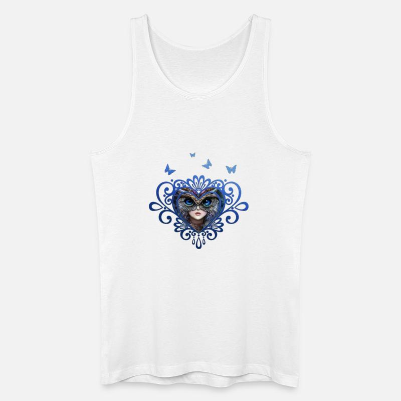 Eulenmädchen der Waldverteidiger - Männer Bio Tank Top - Weiß