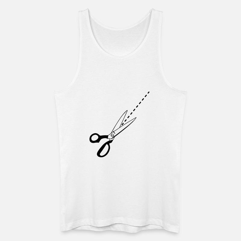 Pattern cutting logo tailor - Men’s Organic Tank Top - white