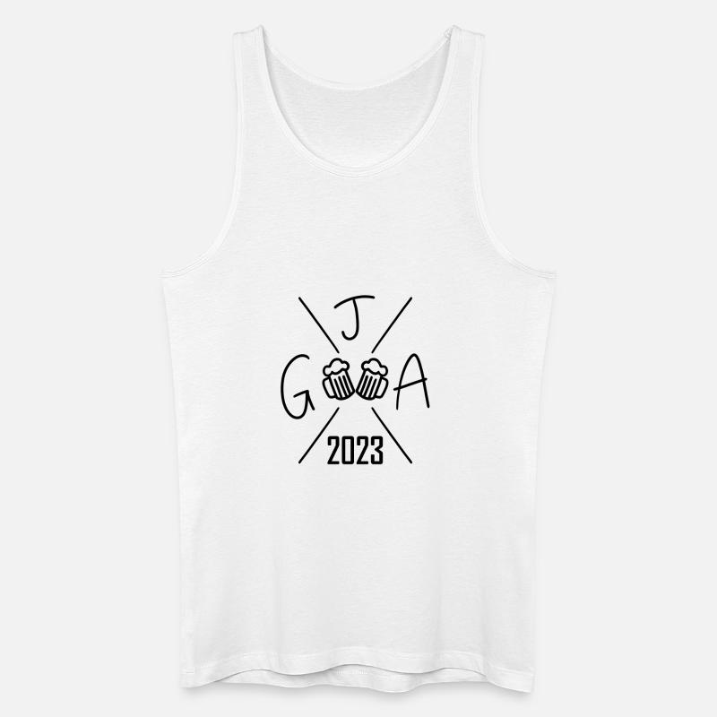 2023 Junggesellenabschied - Männer Bio Tank Top - Weiß