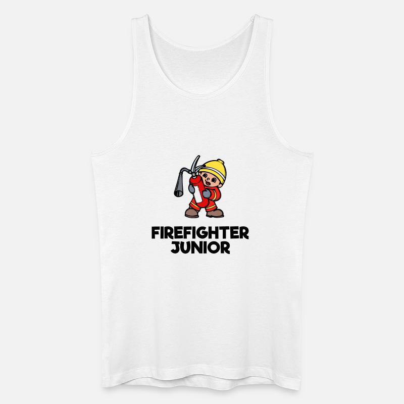 Freiwillige Feuerwehr Lebensretter Statement - Männer Bio Tank Top - Weiß