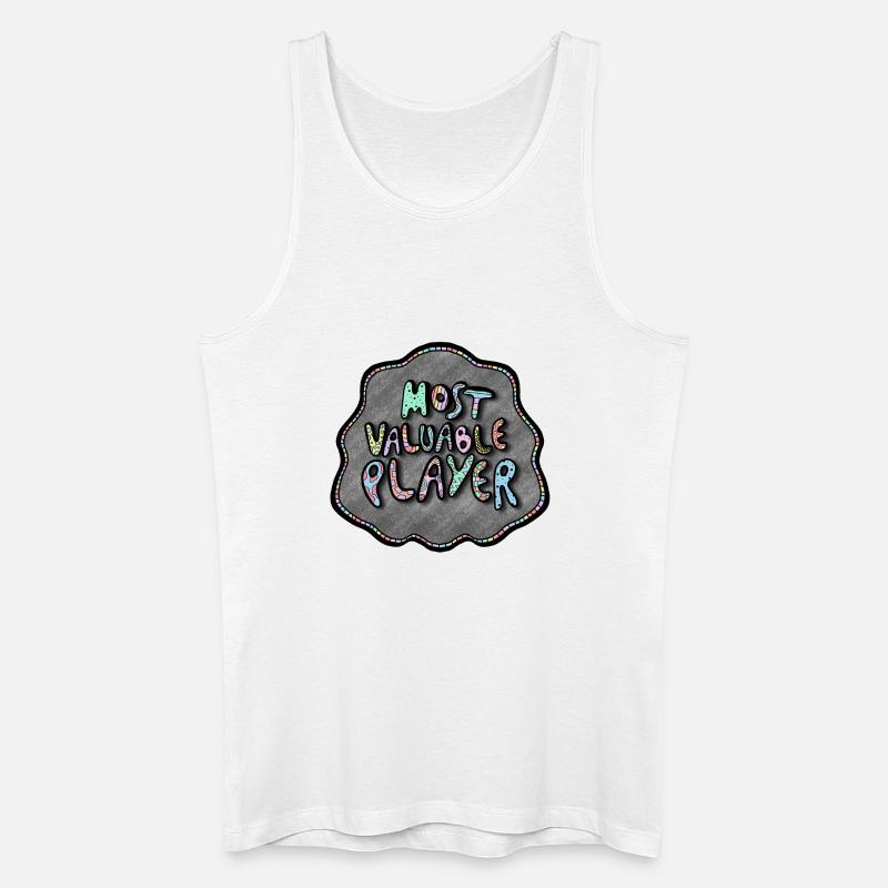 Most Valuable Player Doodle - Männer Bio Tank Top - Weiß